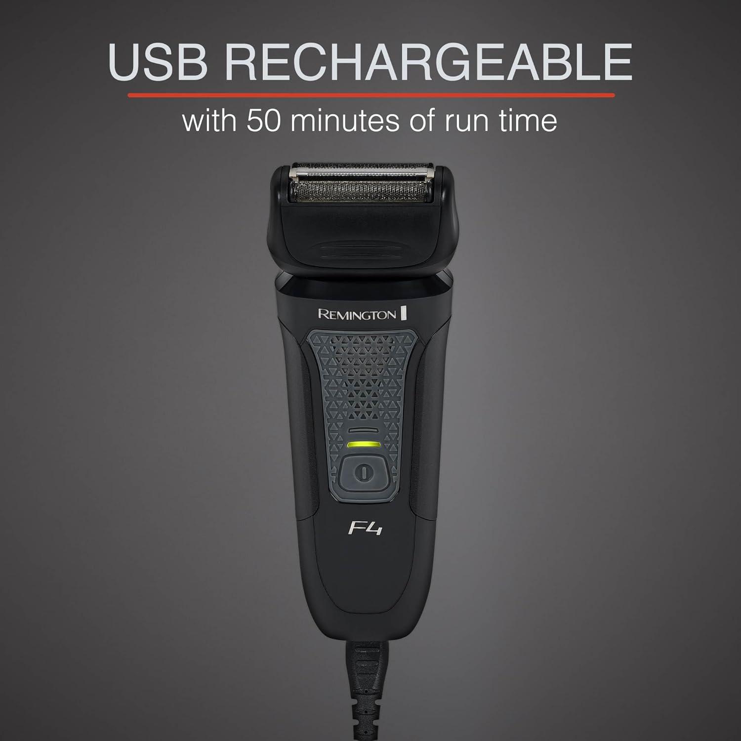 image:imageRemington Comfort Series Foil Shaver for Men Electric Shaver Popup Trimmer Blue PF7400EBlack