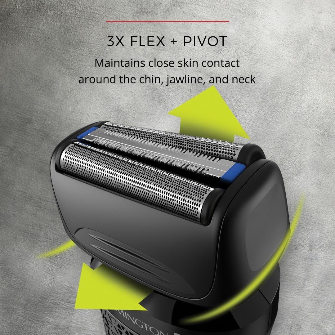 image:imageRemington Comfort Series Foil Shaver for Men Electric Shaver Popup Trimmer Blue PF7400EBlue