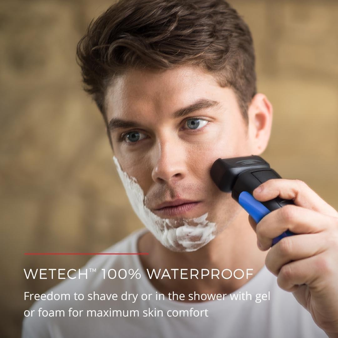 image:imageRemington Comfort Series Foil Shaver for Men Electric Shaver Popup Trimmer Blue PF7400EBlue