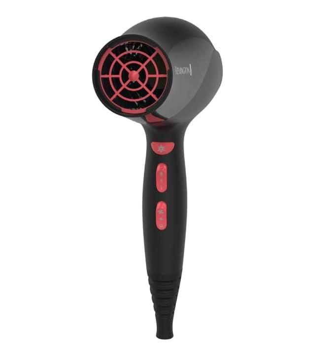 image:imageRemington Damage Protection Hair Dryer with Ceramic Ionic Tourmaline Technology Black Diffuser and Concentrator 3 Piece SetBlackCoral