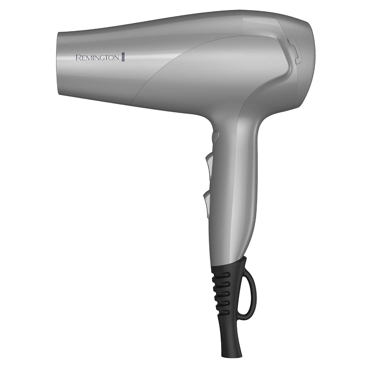 image:imageRemington Damage Protection Hair Dryer with Ceramic Ionic Tourmaline Technology Black Diffuser and Concentrator 3 Piece SetGrey