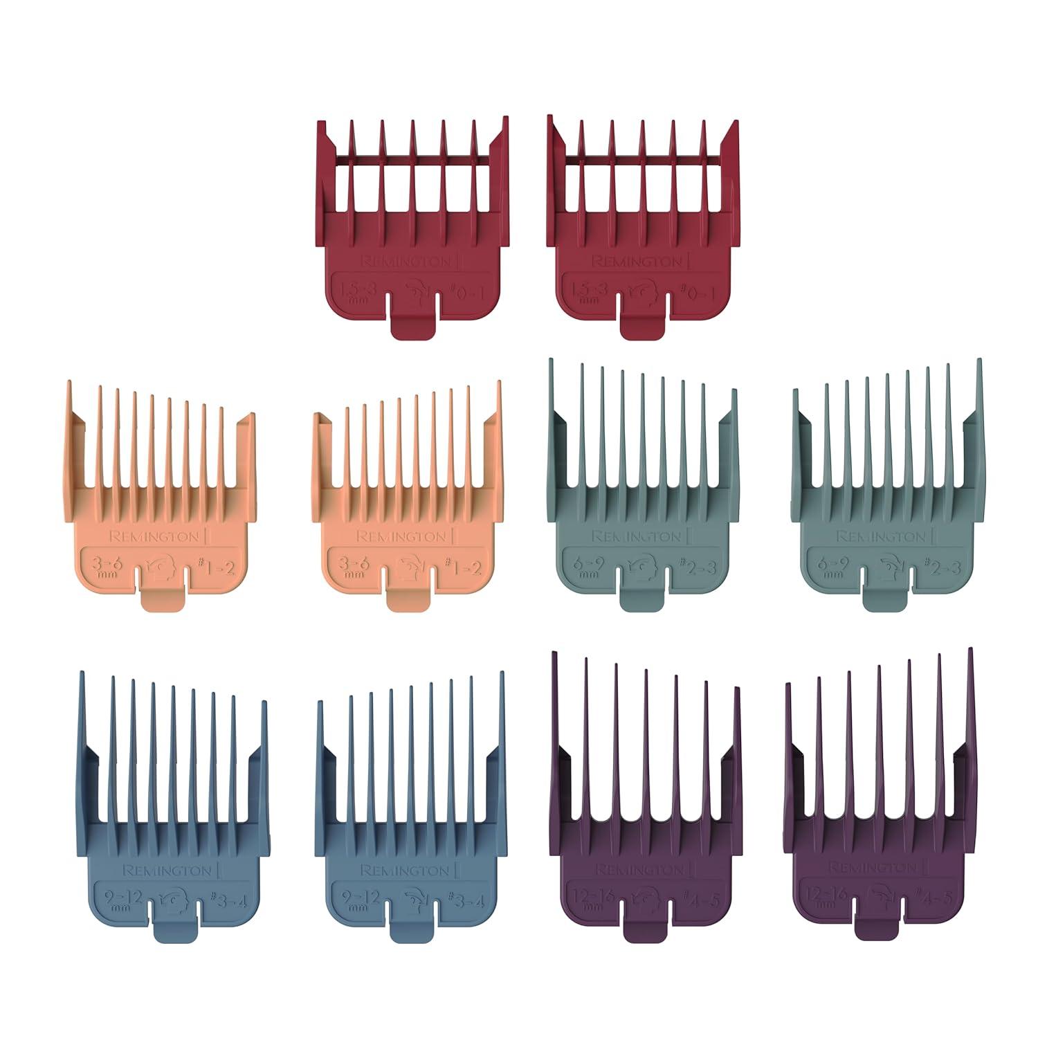 image:imageRemington Easy Fade Haircut Kit Hair Clippers for Men Tapered and Standard Fixed Combs Travel Case Included BlackWhite