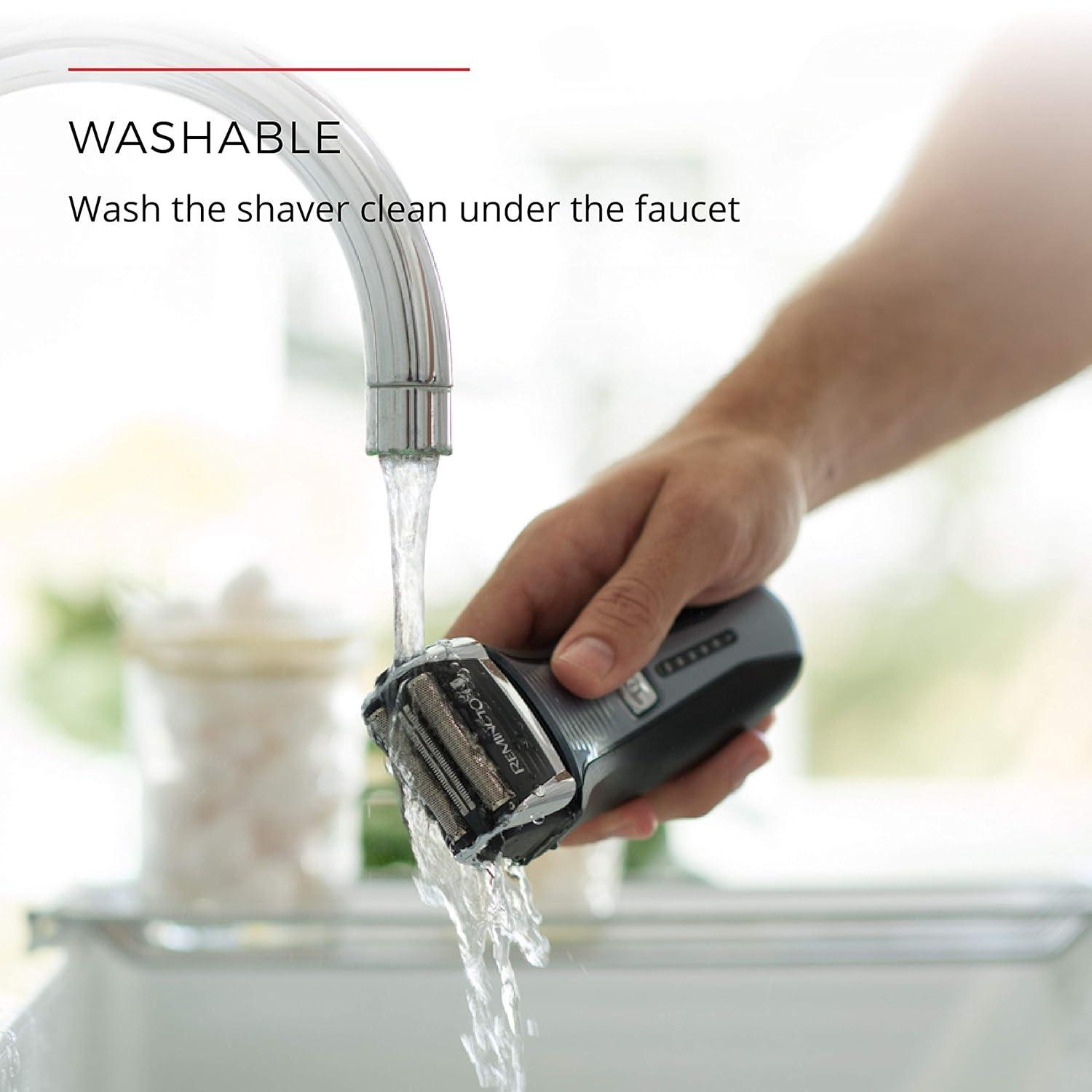 image:imageRemington F5 Power Series Foil Shaver Electric Razor for Men Cordless Rechargeable with Pop Up Trimmer Pivot amp FlexFoil Technology Lightweight Handheld Design Black