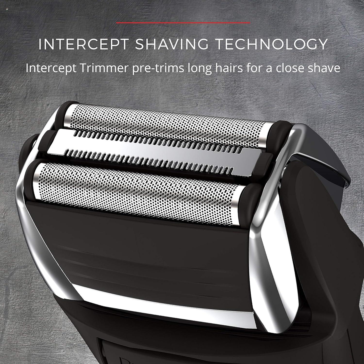 image:imageRemington F5 Power Series Foil Shaver Electric Razor for Men Cordless Rechargeable with Pop Up Trimmer Pivot amp FlexFoil Technology Lightweight Handheld Design Black