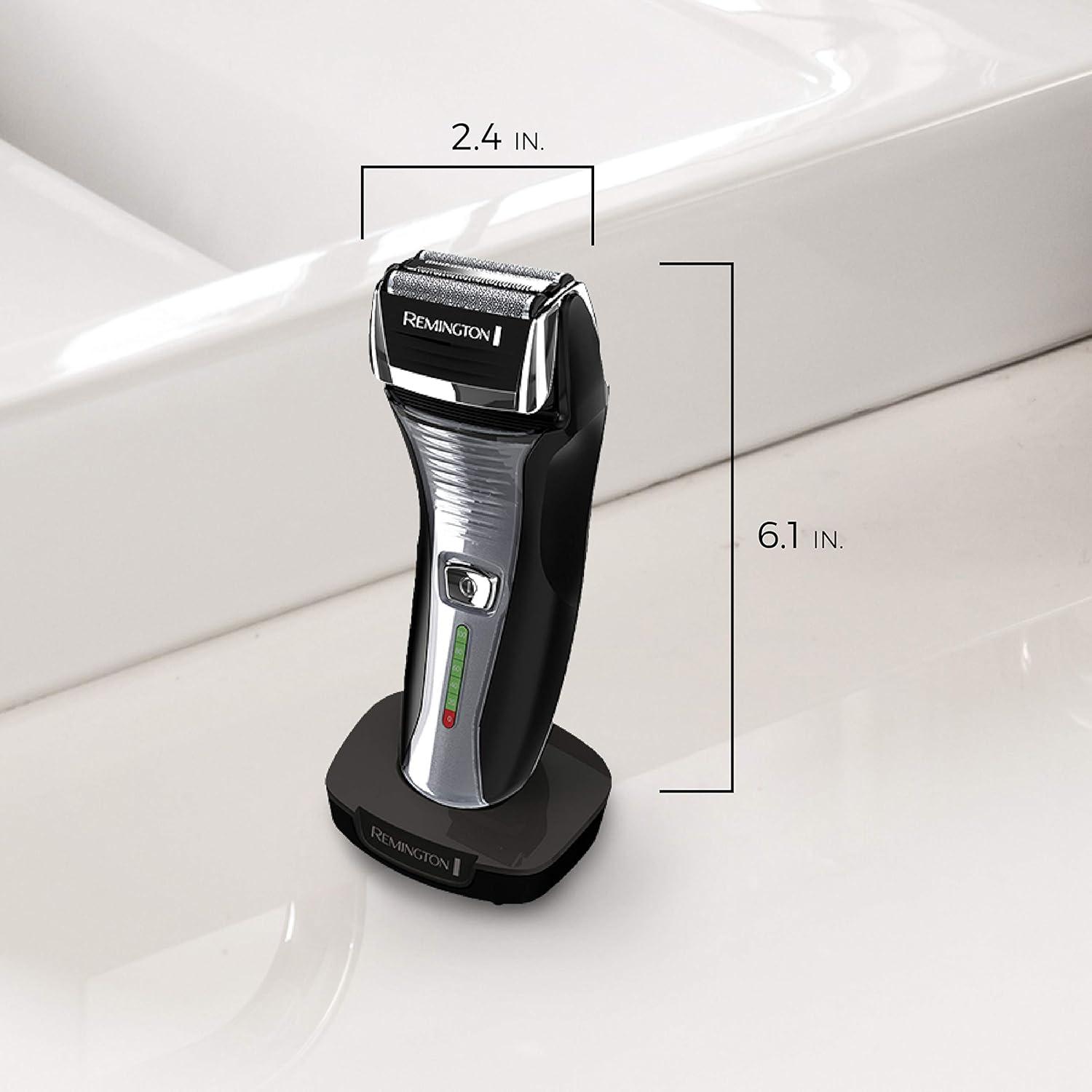 image:imageRemington F5 Power Series Foil Shaver Electric Razor for Men Cordless Rechargeable with Pop Up Trimmer Pivot amp FlexFoil Technology Lightweight Handheld Design Black