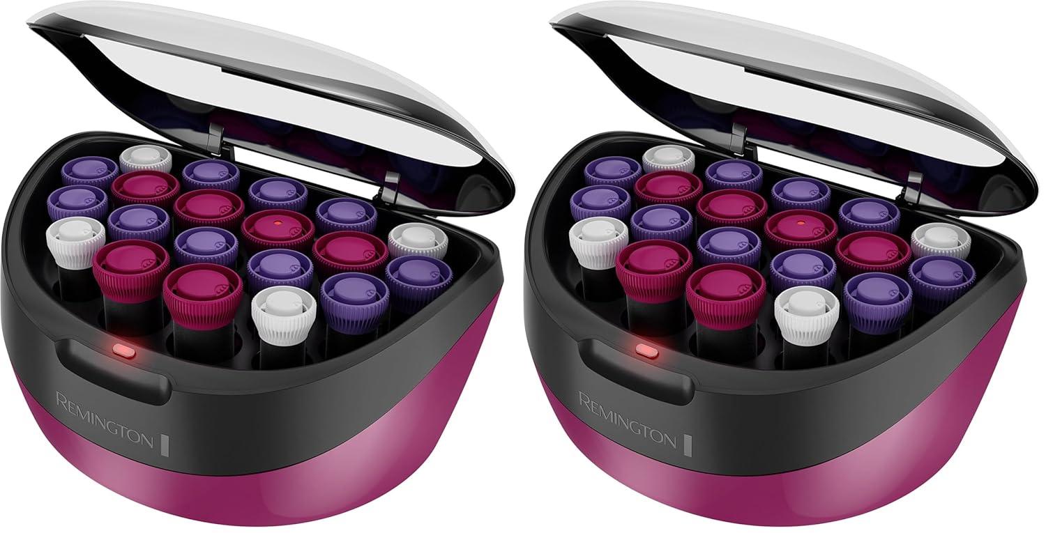 image:imageRemington Ionic Conditioning Hair Setter 20 Velvet Hair Rollers 6 Large 1 10 Medium 1 4 Small Blowout Style Hair Curlerspink