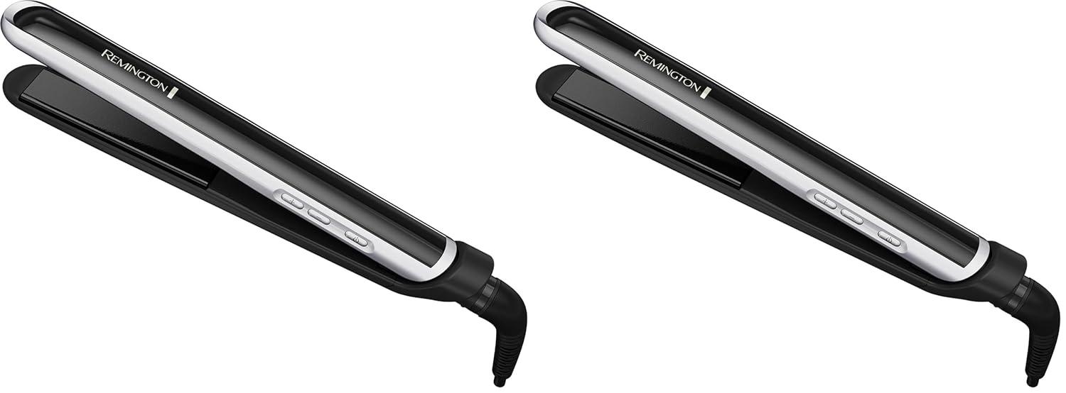 image:imageRemington Pearl Pro Ceramic Flat Iron Hair Straightener 1inch Floating Plates Fast 30 Second Heat up Black amp WhiteWhite