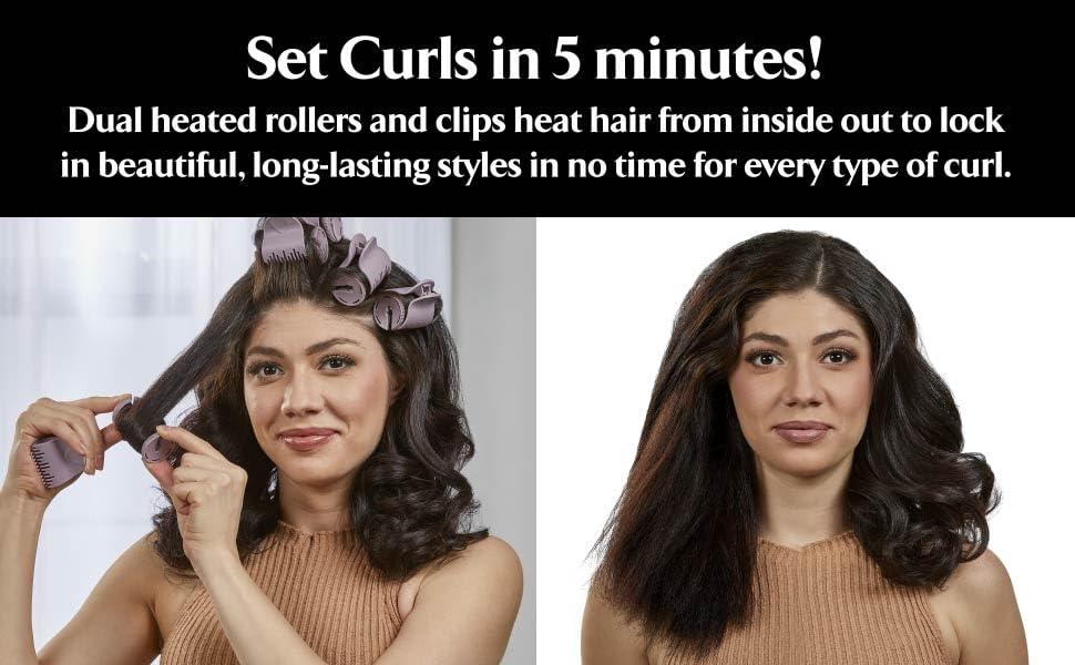 image:imageRemington Pro Hair Setter Hot Rollers Curlers With Thermaluxe Advanced Thermal Technology20 Count Pack of 1