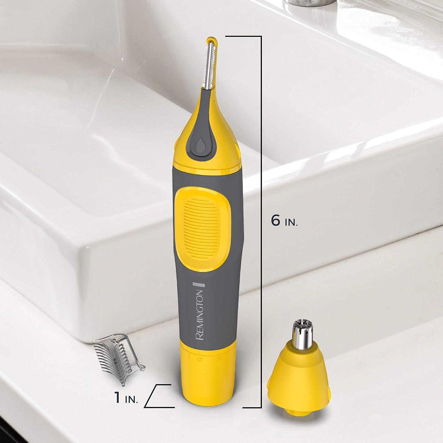 image:imageRemington Remington Virtually Indestructible Nose Ear amp Brow Trimmer Yellow NE38711 Count Pack of 6