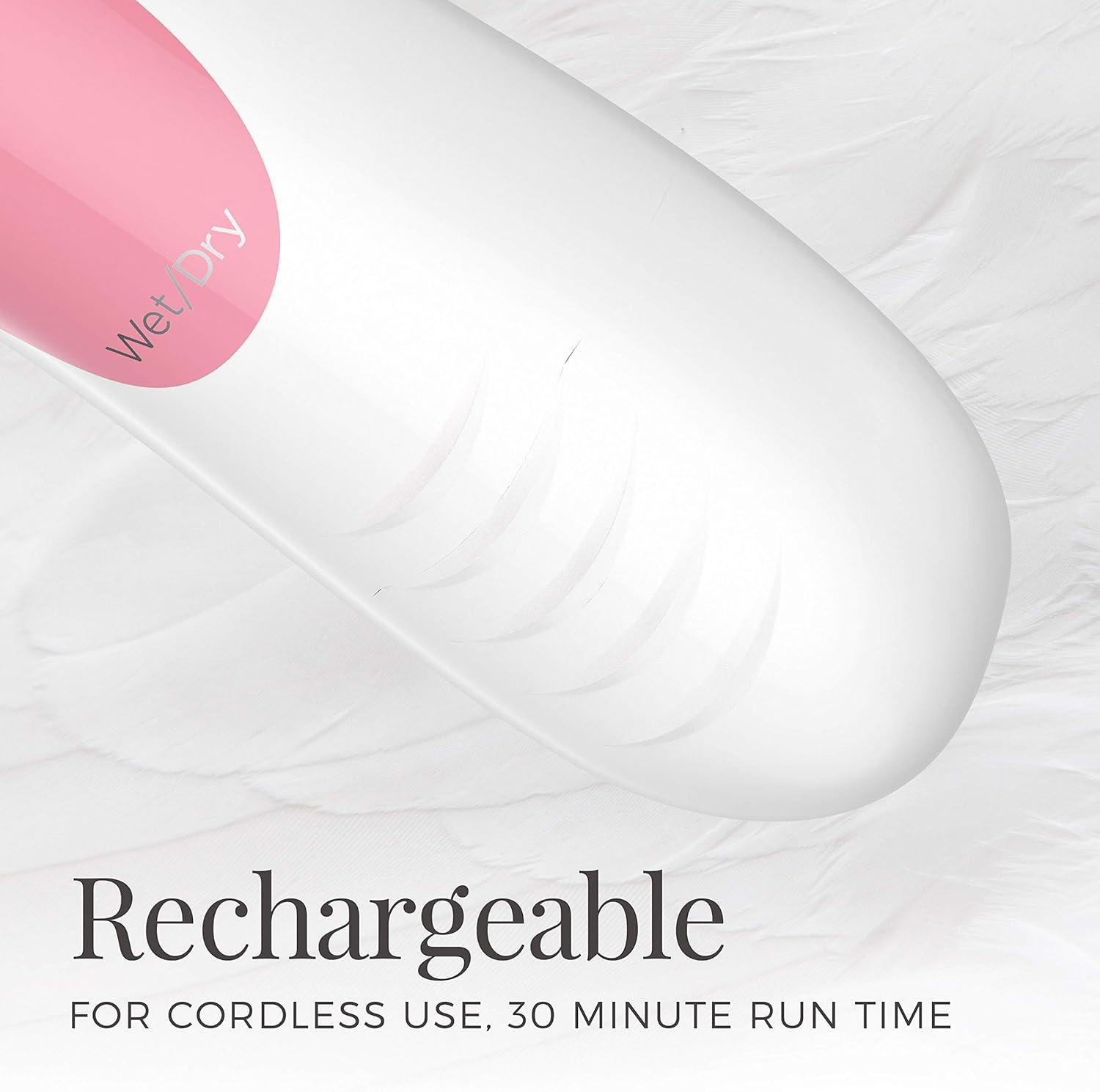 image:imageRemington Smooth amp Silky Electric Shaver for Women 4Blade Smooth Glide Foil Shaver and Bikini Trimmer with Almond Oil Strip Shave Wet or DryPeach