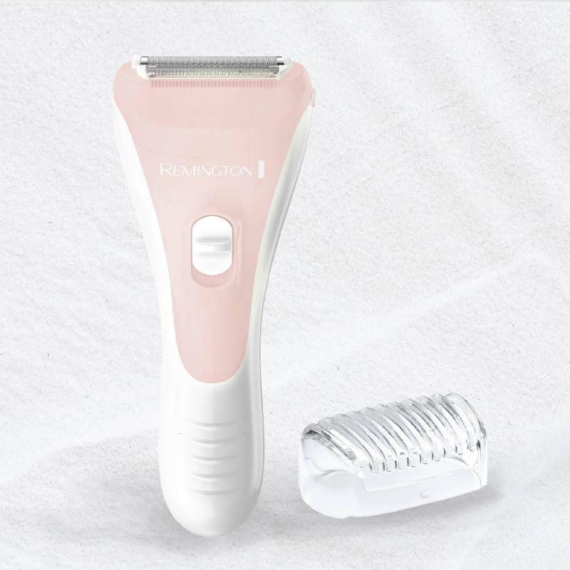 image:imageRemington Smooth amp Silky Electric Shaver for Women 4Blade Smooth Glide Foil Shaver and Bikini Trimmer with Almond Oil Strip Shave Wet or DryPink