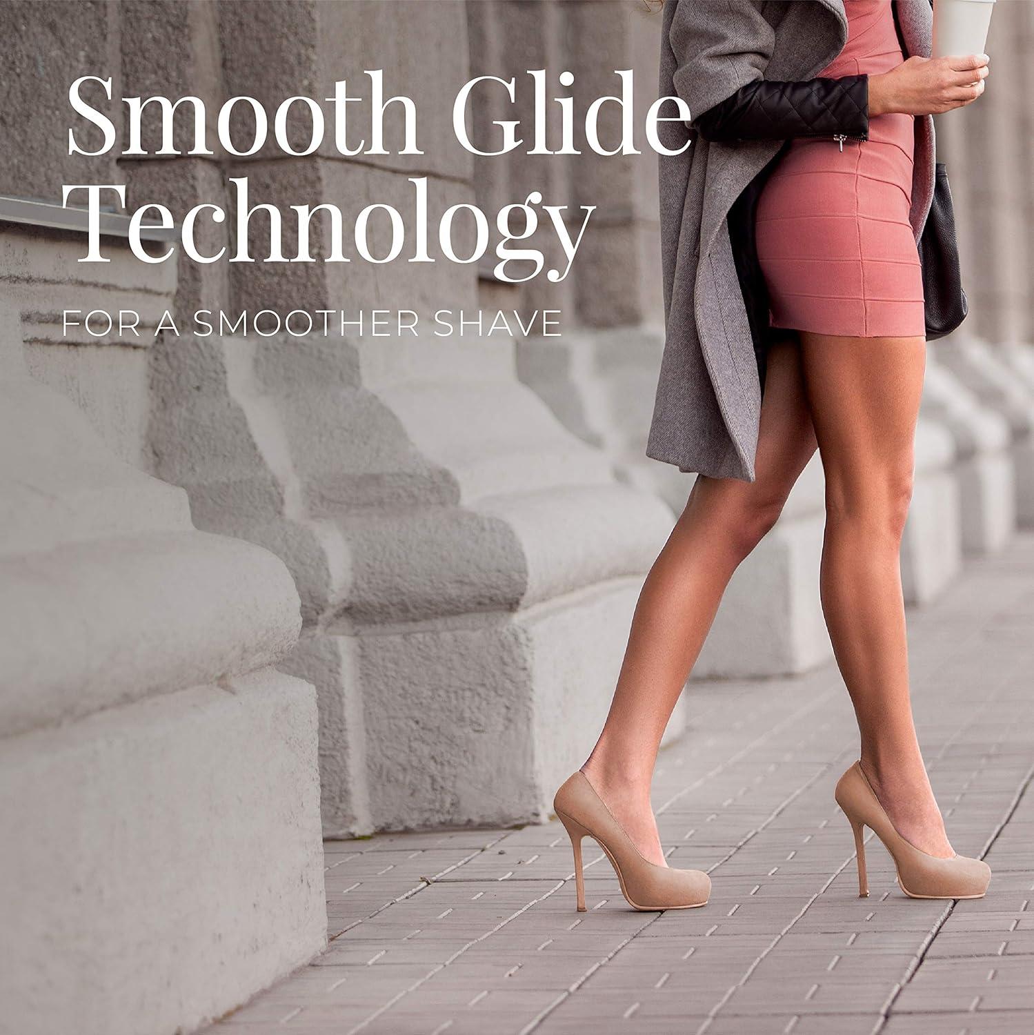 image:imageRemington Smooth amp Silky Electric Shaver for Women 4Blade Smooth Glide Foil Shaver and Bikini Trimmer with Almond Oil Strip Shave Wet or DryPurple