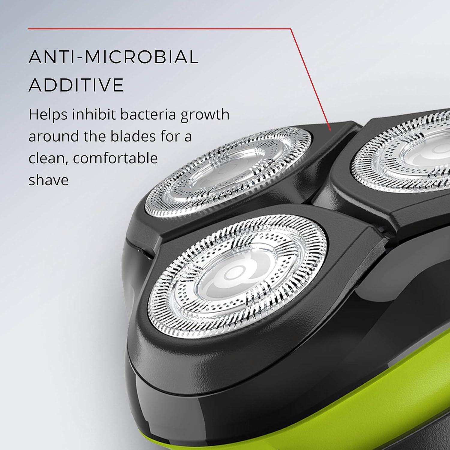 image:imageRemington Ultrastyle Rechargeable Rotary Shaver Pr1320 BlackNeon GreenBlackGreen
