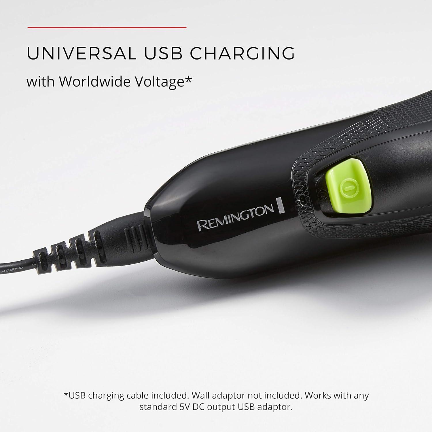 image:imageRemington Ultrastyle Rechargeable Rotary Shaver Pr1320 BlackNeon GreenBlackGreen
