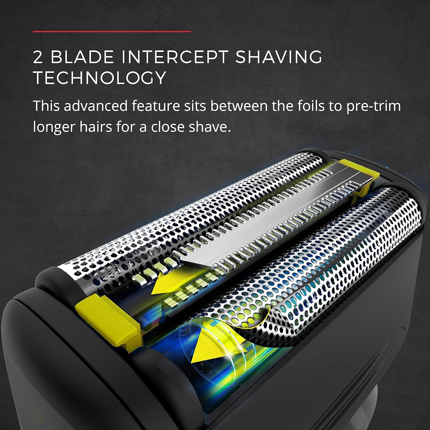 image:imageRemington Virtually Indestructible Foil Shaver for male 5100 PF7855 Yellow2 Piece Set