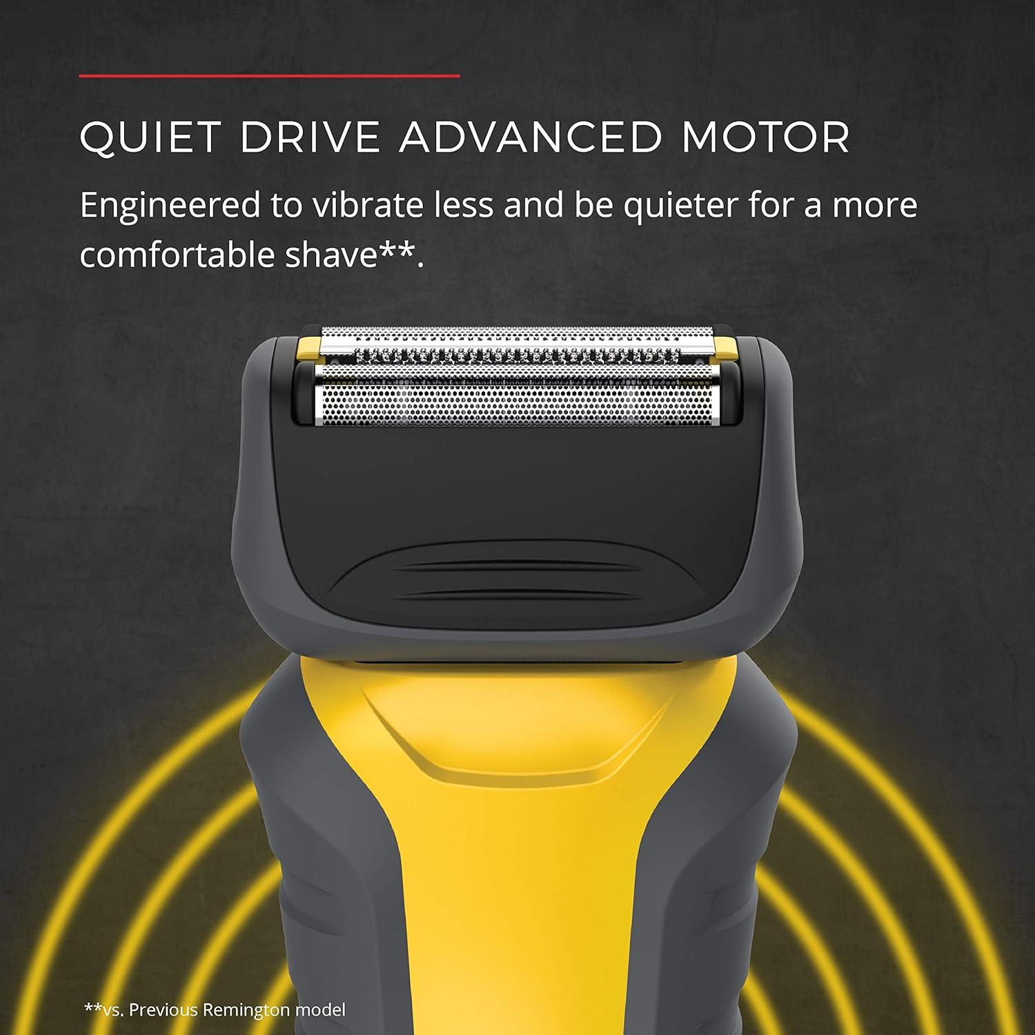 image:imageRemington Virtually Indestructible Foil Shaver for male 5100 PF7855 Yellow2 Piece Set