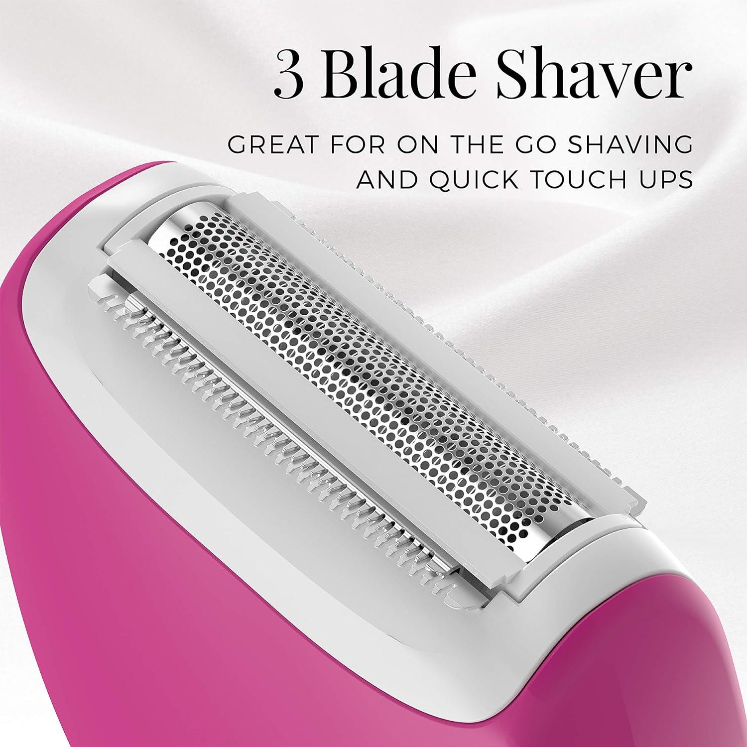 image:imageRemington WSF4810US Smooth amp Silky On the Go Shaver WetDry Razor with Hypoallergenic Foil ColorDesign May VaryPink