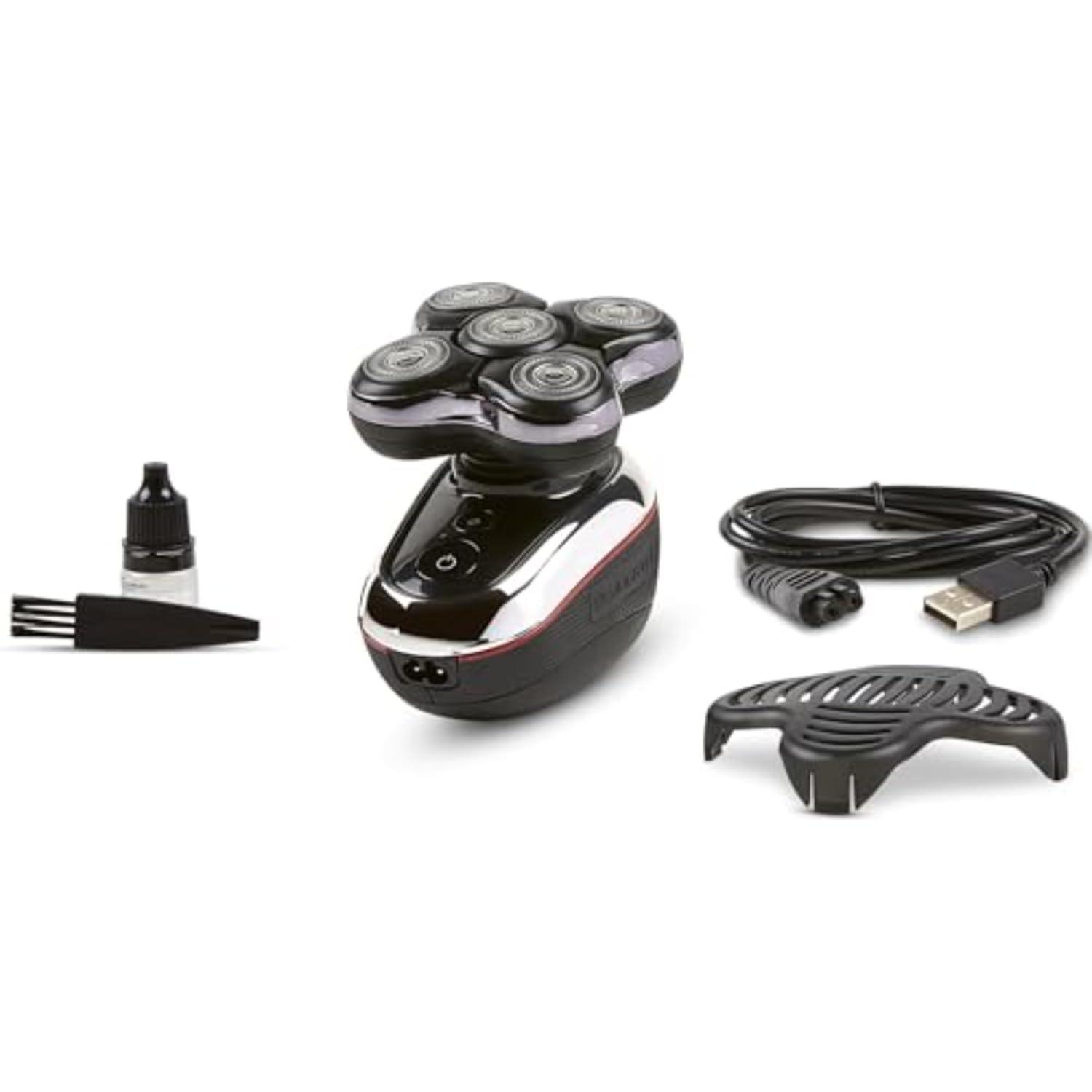 image:imageRemington XR7000 Balder Pro Rotary Shaver Rechargeable Waterproof Electric Razor for Men Cordless Lithium Power 5 Dual Track Flexing Heads and PopUp Trimmer BlackBalder Boss XR7120