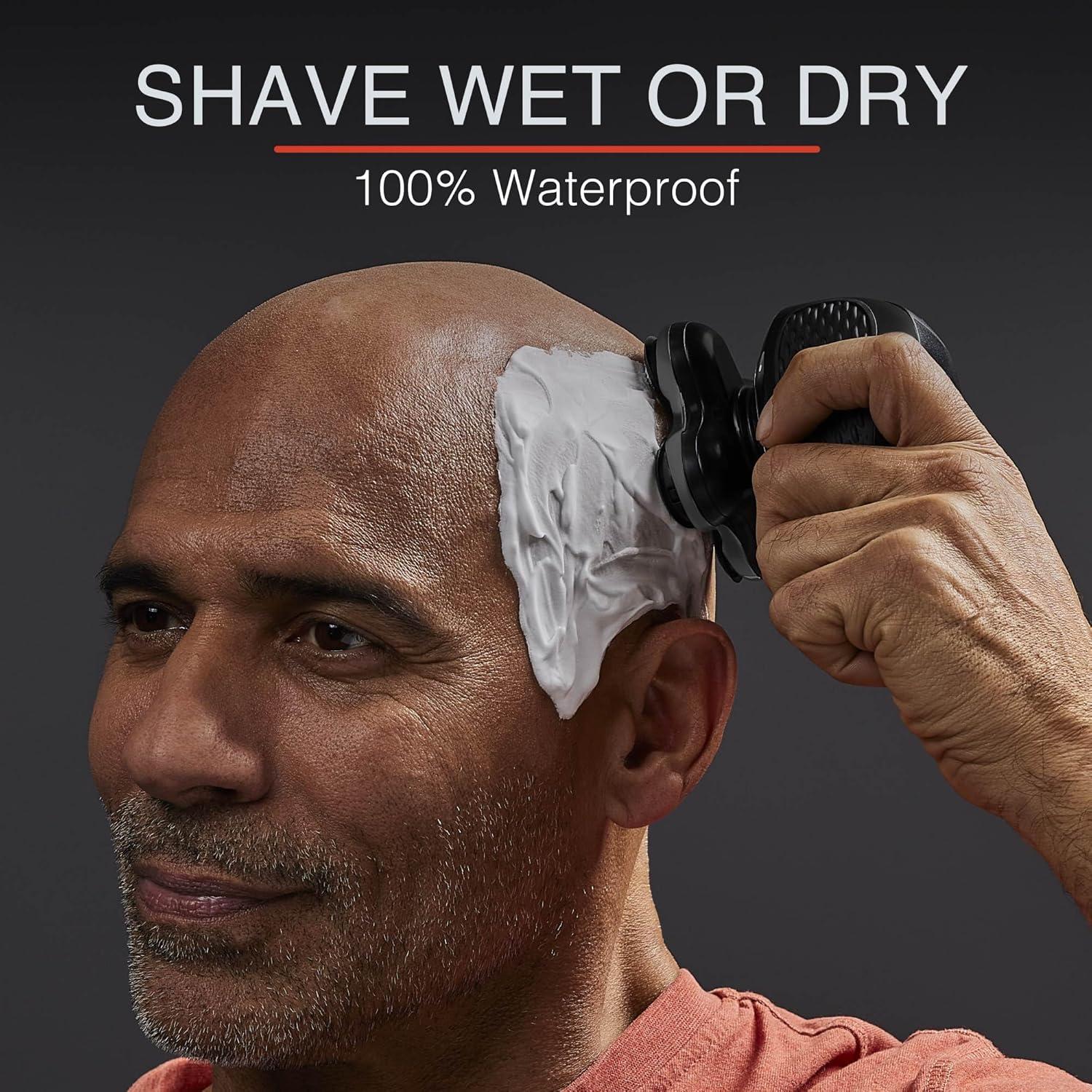 image:imageRemington XR7000 Balder Pro Rotary Shaver Rechargeable Waterproof Electric Razor for Men Cordless Lithium Power 5 Dual Track Flexing Heads and PopUp Trimmer BlackBalder XR7000A