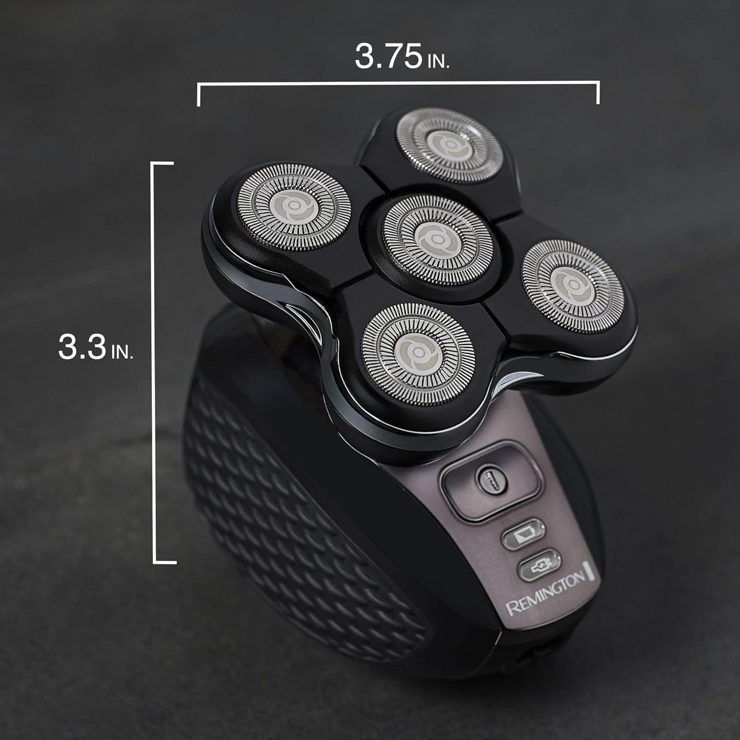 image:imageRemington XR7000 Balder Pro Rotary Shaver Rechargeable Waterproof Electric Razor for Men Cordless Lithium Power 5 Dual Track Flexing Heads and PopUp Trimmer BlackBalder XR7000A