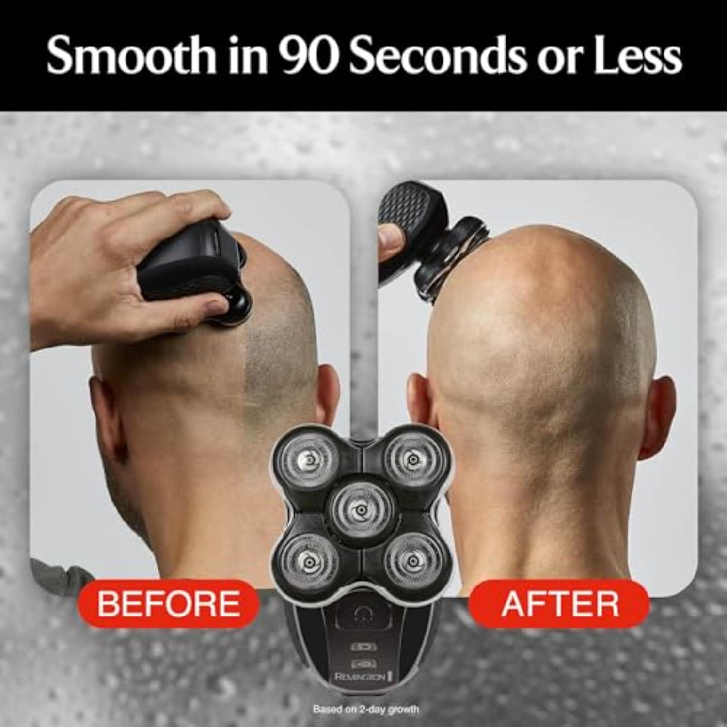 image:imageRemington XR7000 Balder Pro Rotary Shaver Rechargeable Waterproof Electric Razor for Men Cordless Lithium Power 5 Dual Track Flexing Heads and PopUp Trimmer BlackBalder Boss XR7120