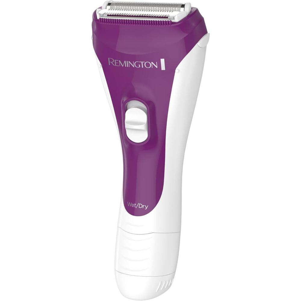 image:imageRemington Smooth amp Silky Electric Shaver for Women 4Blade Smooth Glide Foil Shaver and Bikini Trimmer with Almond Oil Strip Shave Wet or DryPurple