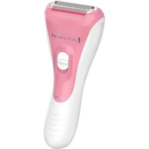 Remington Smooth & Silky Electric Shaver for Women, 4-Blade Smooth Glide Foil Shaver and Bikini Trimmer with Almond Oil Strip, Shave Wet or Dry(Peach)