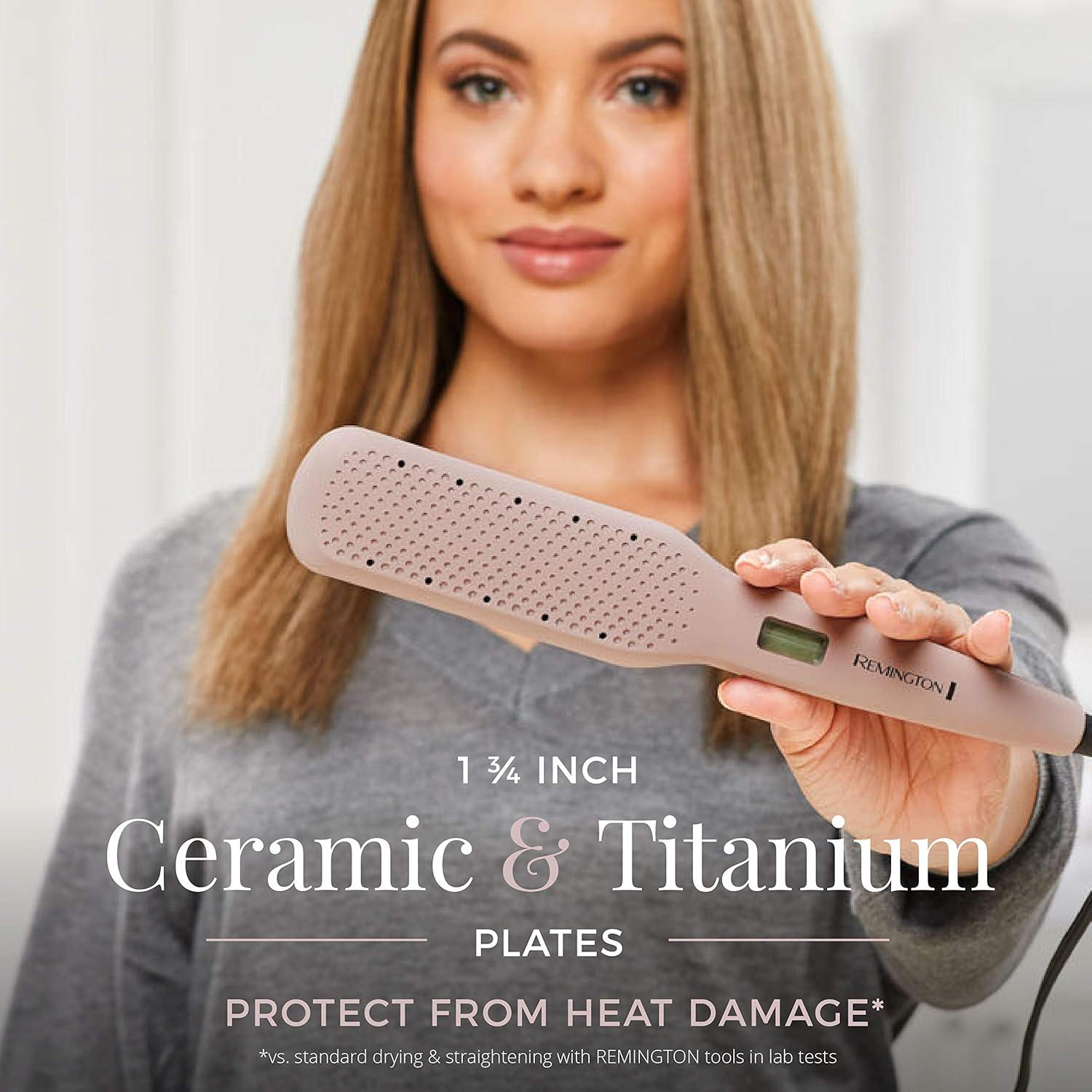 image:imageRemington Wet2Straight Hair Straightener Flat Iron 450F Salon High Heat 1 34 Inch plates Mauve1 34 Inch Pack of 2