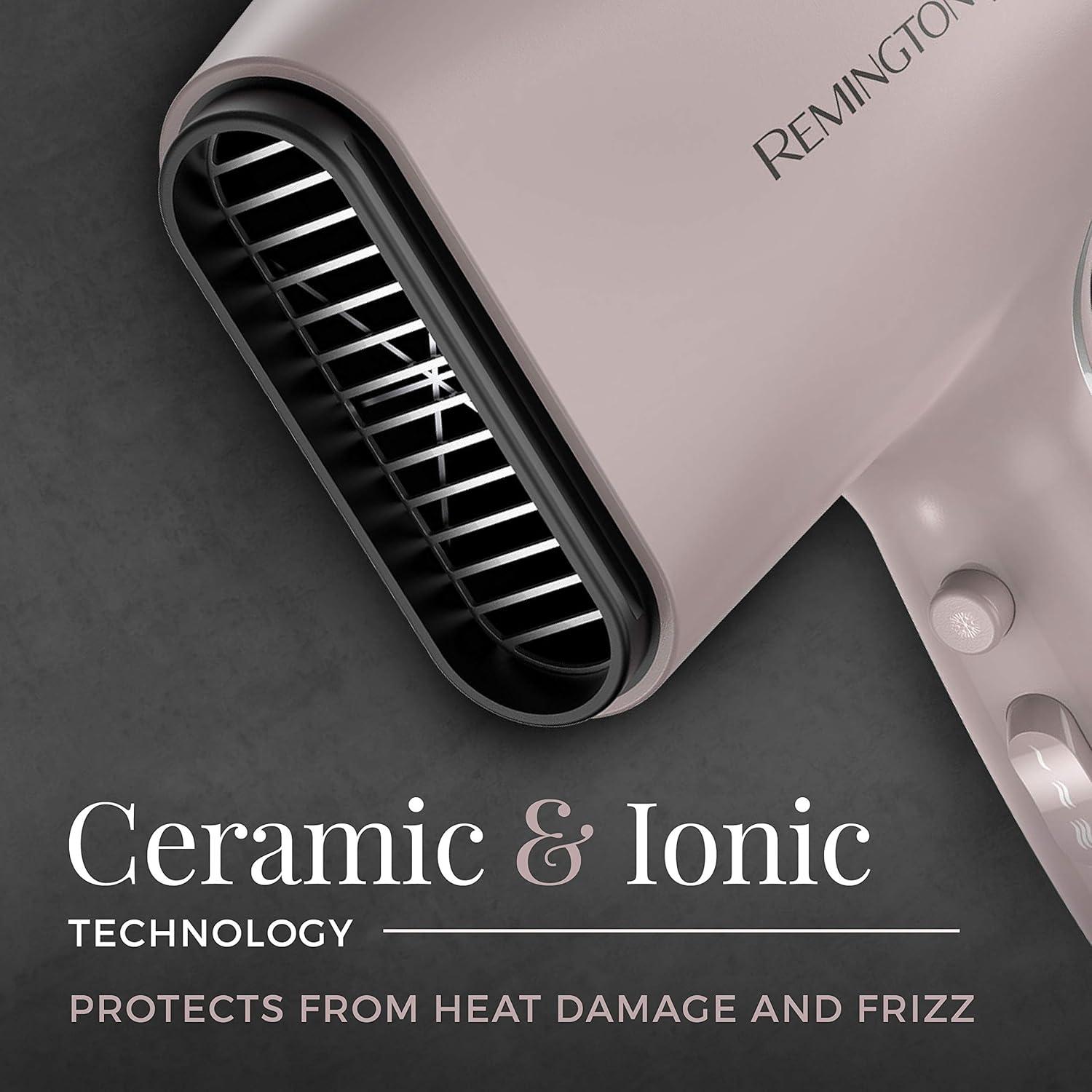 image:imageRemington Pro Wet2style Hair Dryer With Ionic amp Ceramic Drying Technology Mauve 1875 Watts of Drying Power1 Count Pack of 2