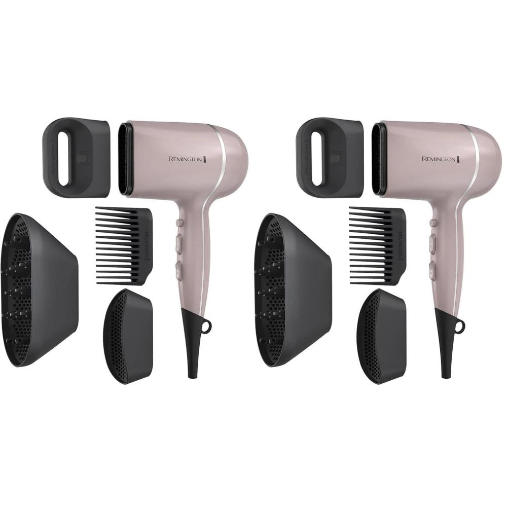 image:imageRemington Pro Wet2style Hair Dryer With Ionic amp Ceramic Drying Technology Mauve 1875 Watts of Drying Power1 Count Pack of 2